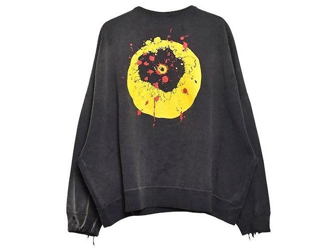 Autre Marque Saint Michael × Cactus Plant Flea Market CP_CREW SWT Cotton Sweatshirt Schwarz - Ansicht 2