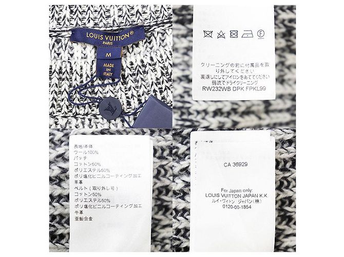 Louis Vuitton Monogram Wollkleid Schwarz Weiß - Ansicht 10