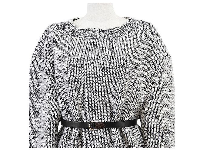 Louis Vuitton Monogram Wollkleid Schwarz Weiß - Ansicht 2