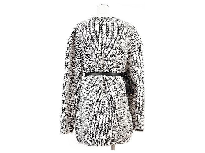 Louis Vuitton Monogram Wollkleid Schwarz Weiß - Ansicht 6
