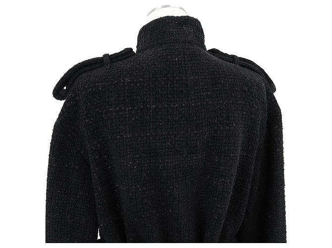 Abrigo de Tweed Chanel P73338 Negro - vista 14