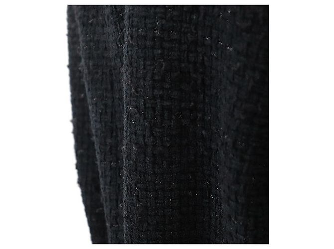 Abrigo de Tweed Chanel P73338 Negro - vista 6
