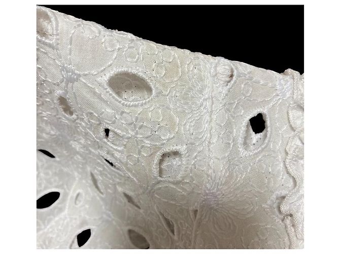 Autre Marque Vestido de bordado calado D.EXTERIOR Blanco - vista 11