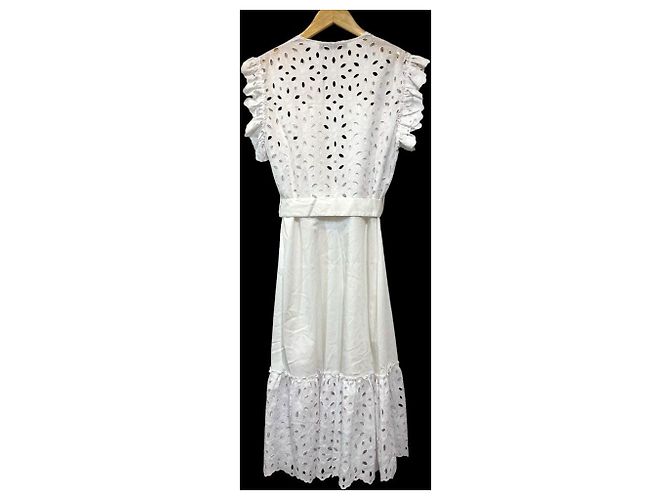 Autre Marque Vestido de bordado calado D.EXTERIOR Blanco - vista 2