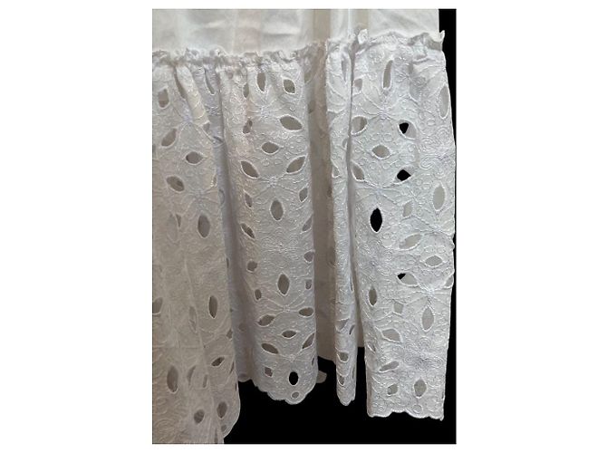 Autre Marque Vestido de bordado calado D.EXTERIOR Blanco - vista 4