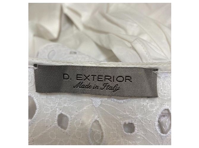 Autre Marque Vestido de bordado calado D.EXTERIOR Blanco - vista 8
