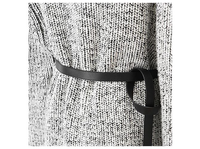 Vestido Louis Vuitton Low Gauge Melange 100% Wool Preto Branco - vista 7