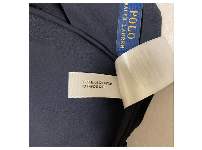 Blusa de seda Polo Ralph Lauren Azul Azul marino - vista 6