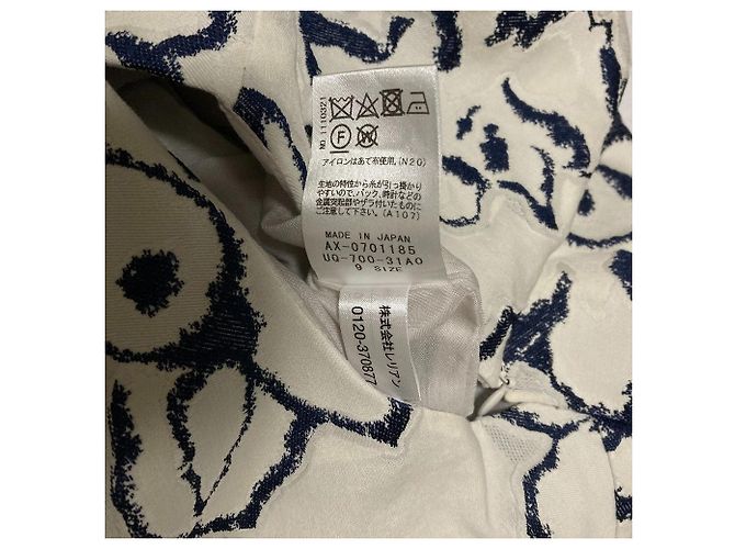 Autre Marque NEMIKA Besticktes Kleid Weiß Aus weiß Marineblau - Ansicht 4