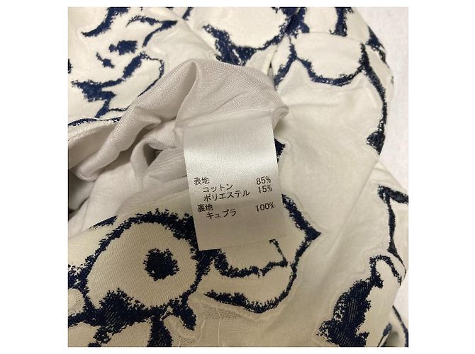 Autre Marque NEMIKA Besticktes Kleid Weiß Aus weiß Marineblau - Ansicht 5