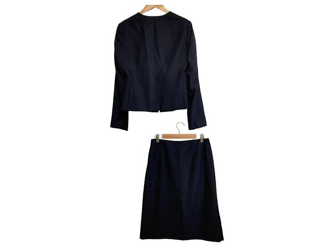 Autre Marque Conjunto de traje sin cuello Leilian Azul Azul marino - vista 2