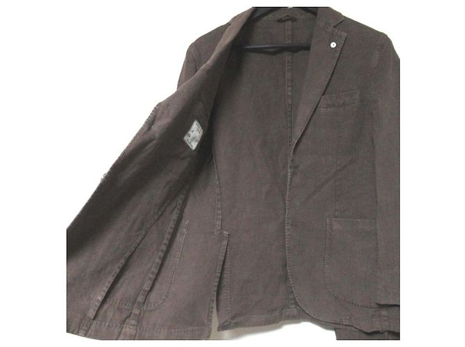 Autre Marque Conjunto de traje de lino L.B.M.1911 Castaño - vista 5