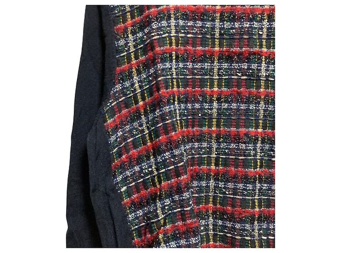Autre Marque 23ku Tweed-Strickpullover Schwarz - Ansicht 3