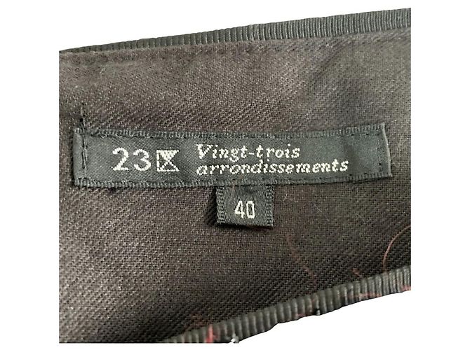 Autre Marque Falda de tweed 23ku Jules Tournier Roja - vista 5