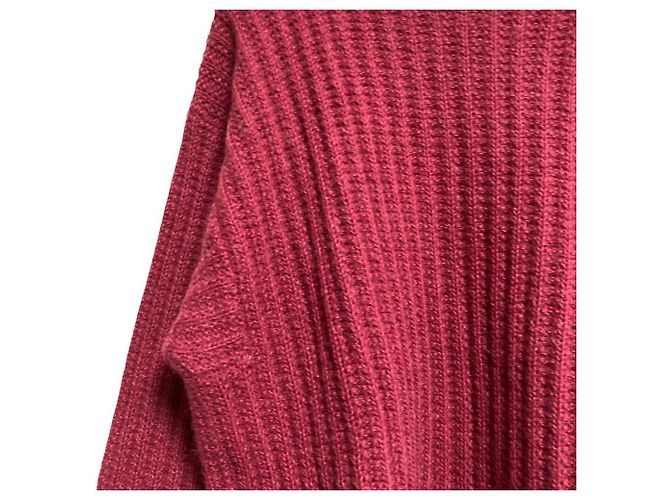 Autre Marque Les Copains Alpaka-Strickpullover Braun Bordeaux - Ansicht 3