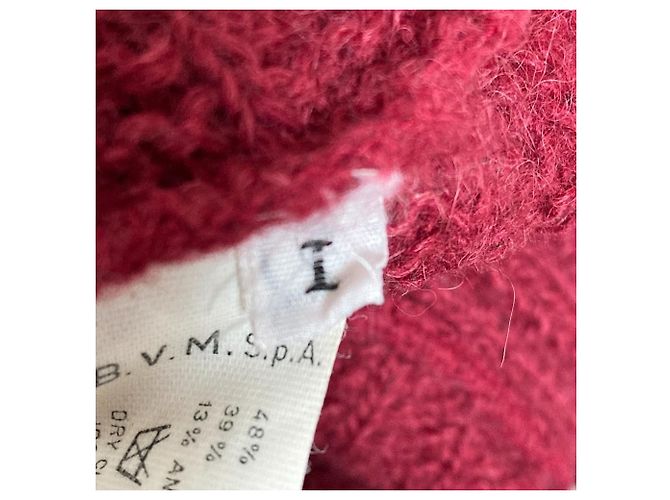 Autre Marque Les Copains Alpaka-Strickpullover Braun Bordeaux - Ansicht 5
