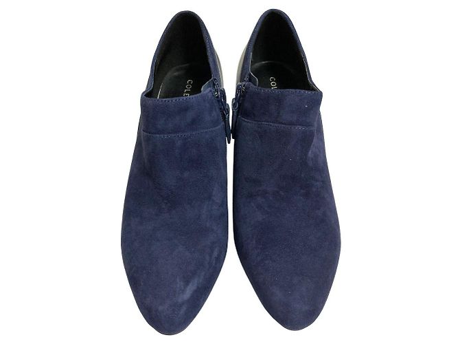 Autre Marque Cole Haan LIZETTE SHOOTIE 2 Wildleder-Bootie Blau Marineblau - Ansicht 2