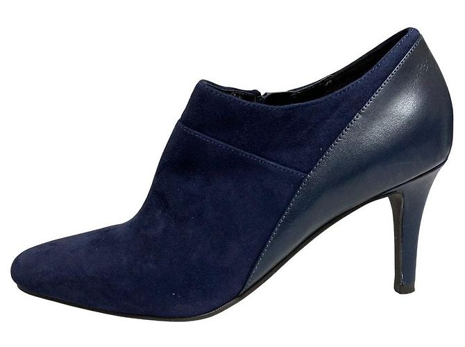 Autre Marque Cole Haan LIZETTE SHOOTIE 2 Wildleder-Bootie Blau Marineblau - Ansicht 3