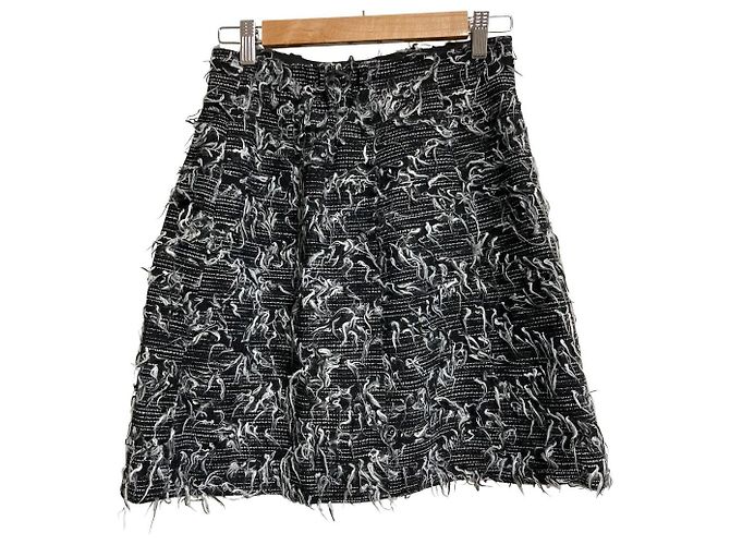 Autre Marque Falda de tweed Mystrada Negro - vista 3