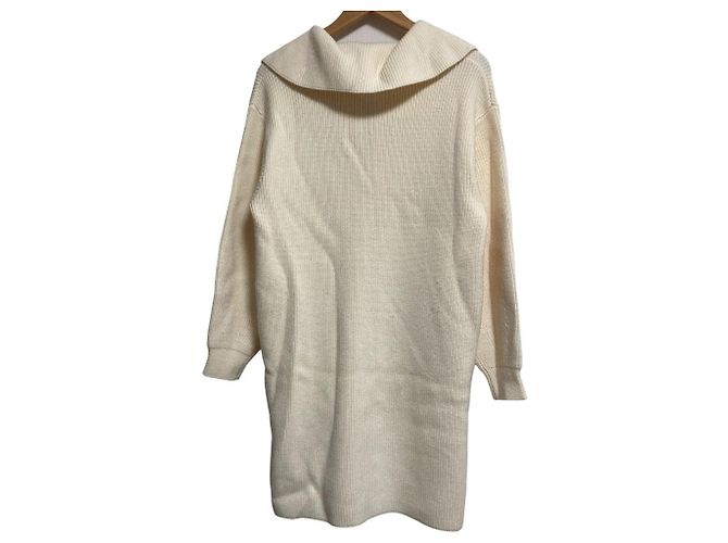 Autre Marque FRAY I.D Strickkleid Beige - Ansicht 2