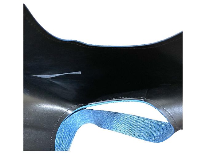 Autre Marque Borsa Tote Coperni Heart Denim Blu - vista 6