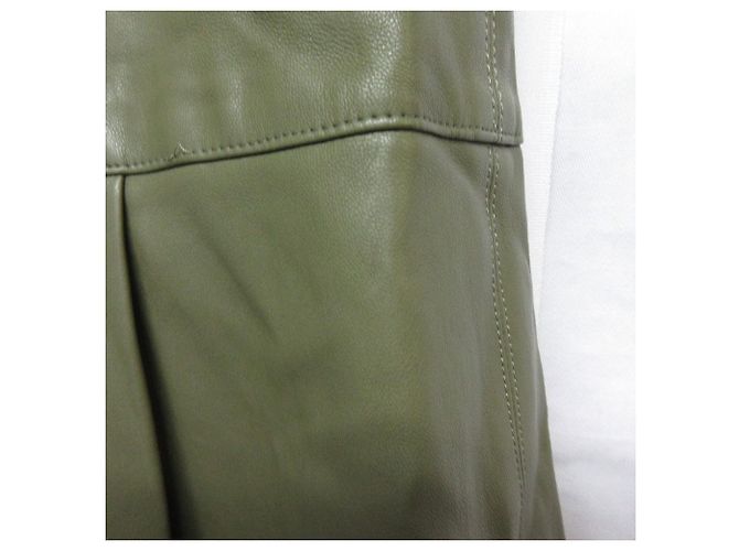 Autre Marque Falda larga de cuero sintético ADORE Verde - vista 3