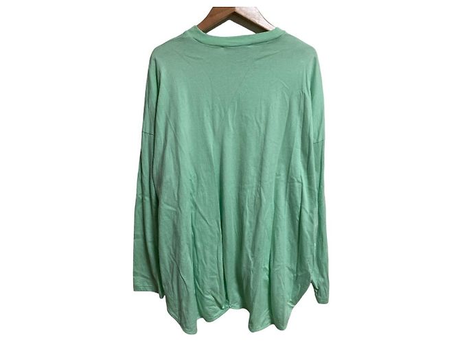 Autre Marque ENFOLD CAMISETA DE MANGA LARGA ASIMÉTRICA CON DRAPEADO Verde - vista 2