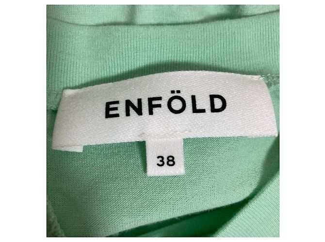 Autre Marque ENFOLD CAMISETA DE MANGA LARGA ASIMÉTRICA CON DRAPEADO Verde - vista 7