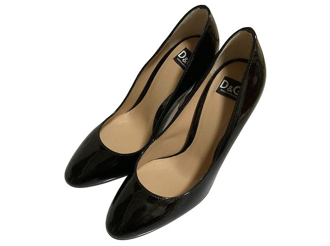 Dolce & Gabbana Pumps aus Lackleder Schwarz - Ansicht 2