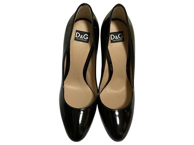 Dolce & Gabbana Pumps aus Lackleder Schwarz - Ansicht 3
