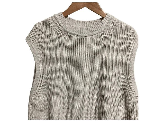 Top sin mangas de punto crochet Theory luxe BROOME TULLY - vista 3