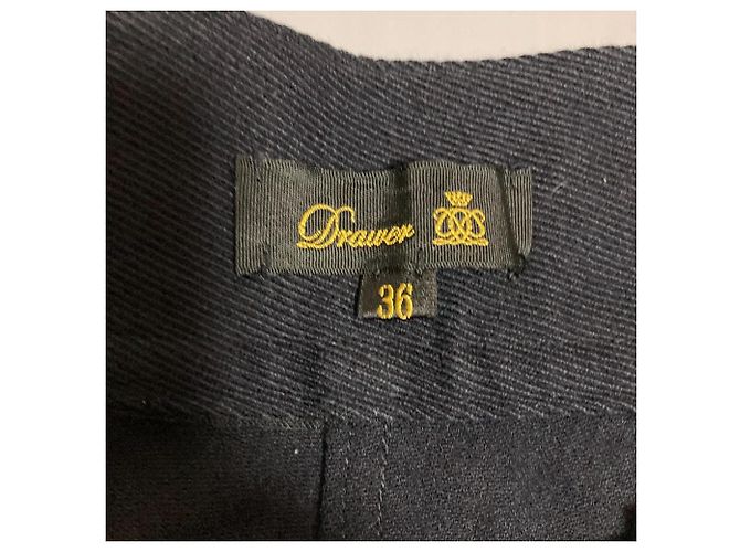 Autre Marque Pantalon en gaze de laine Drawer Noir - vue 6