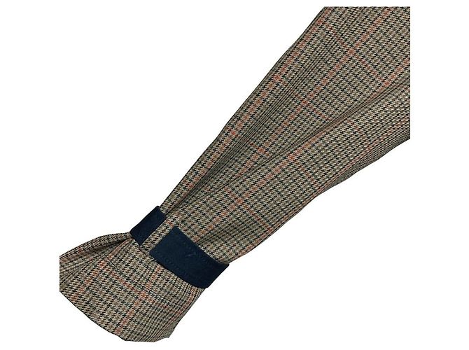 Mila Schön mila schon Houndstooth 2way Trench Coat Kleid Set Grün Khaki - Ansicht 3