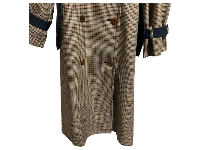 Mila Schön mila schon Houndstooth 2way Trench Coat Kleid Set Grün Khaki - Ansicht 5