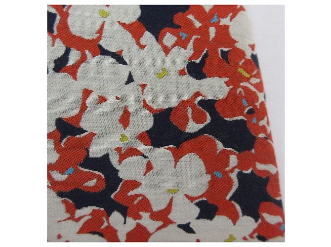 Autre Marque Falda de jacquard floral marimekko JUHANALA Naranja - vista 3