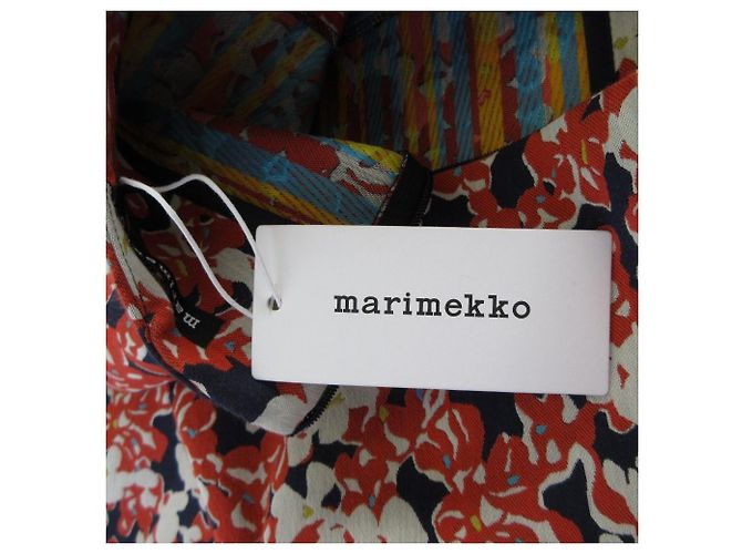 Autre Marque Falda de jacquard floral marimekko JUHANALA Naranja - vista 6