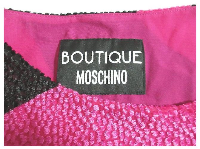 Boutique Moschino Strekleid Schwarz Pink - Ansicht 5