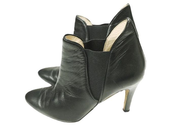 Autre Marque Fabio Rusconi Side Gore Lederstiefeletten Schwarz - Ansicht 2