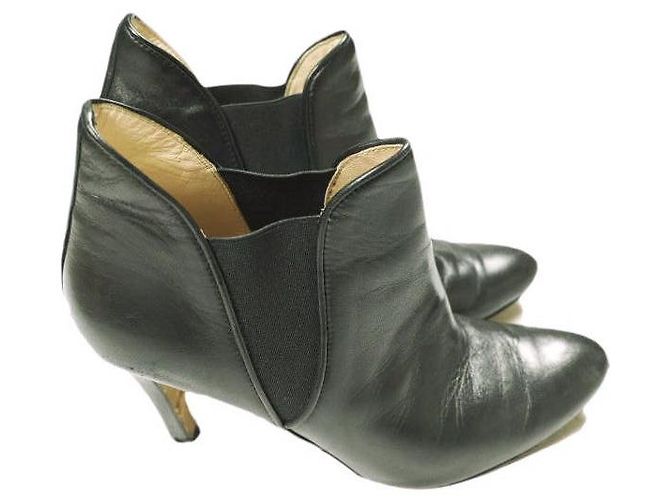 Autre Marque Fabio Rusconi Side Gore Lederstiefeletten Schwarz - Ansicht 3