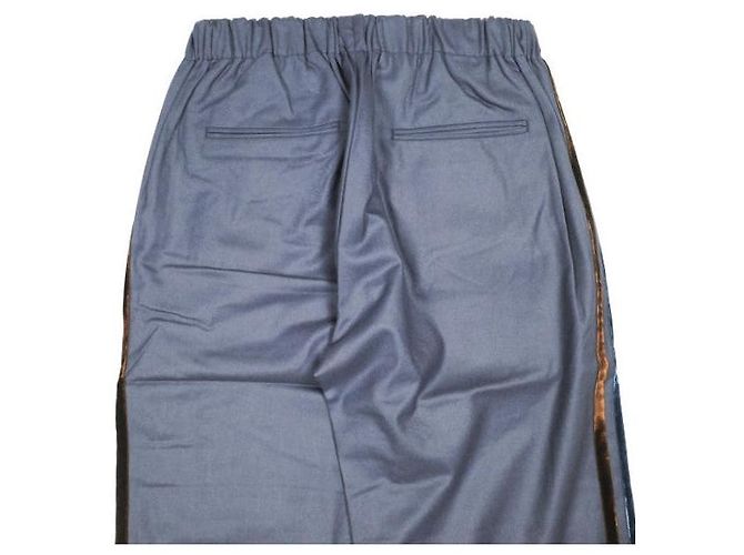 Autre Marque un/unbient EASY TROUSERS BOOTS Pantalones de lana Super140s Azul - vista 5