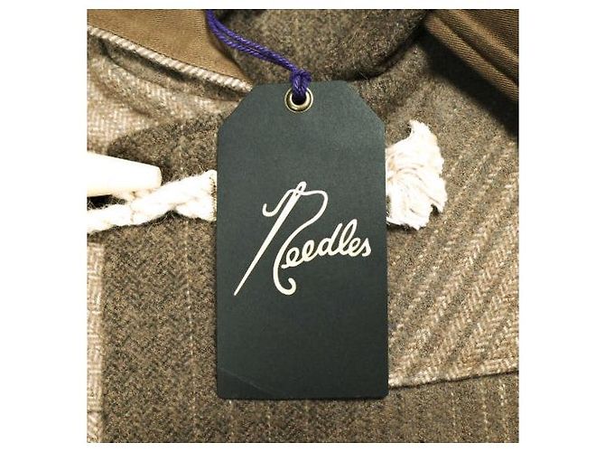 Autre Marque Needles DUFFLE COAT W/N HERRINGBONE MELTON Coat Castaño Camello - vista 4