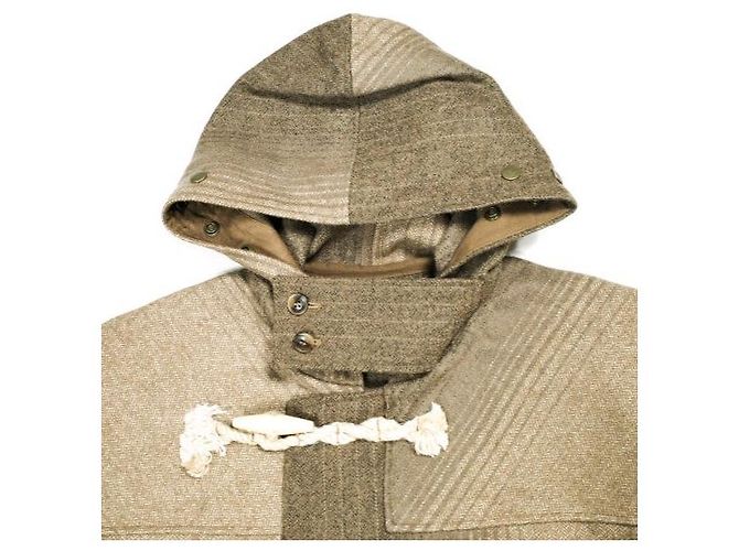 Autre Marque Needles DUFFLE COAT W/N HERRINGBONE MELTON Coat Castaño Camello - vista 5