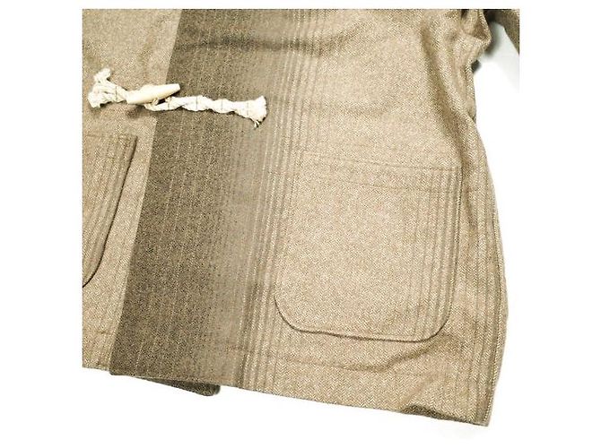 Autre Marque Needles DUFFLE COAT W/N HERRINGBONE MELTON Coat Castaño Camello - vista 7