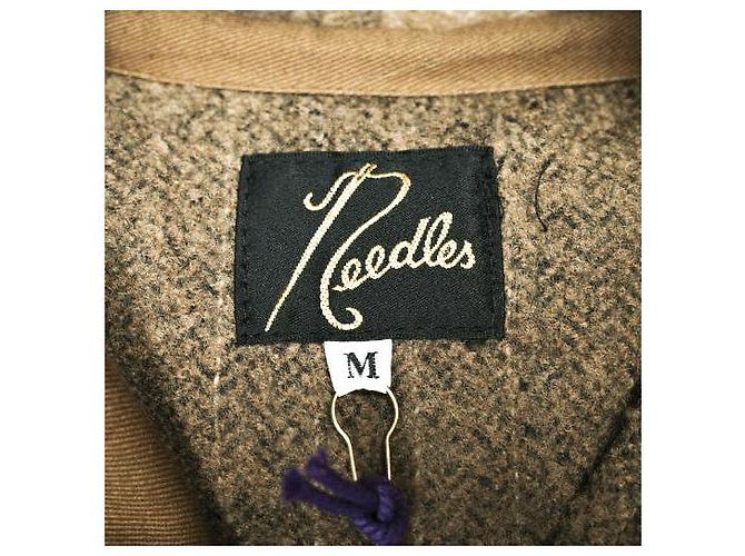 Autre Marque Needles DUFFLE COAT W/N HERRINGBONE MELTON Coat Castaño Camello - vista 8