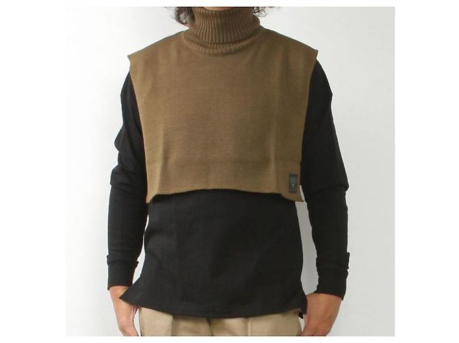 Autre Marque South2 West8 Dickey Turtle Knit Wool Acrylic Knitwear Marrone - vista 3