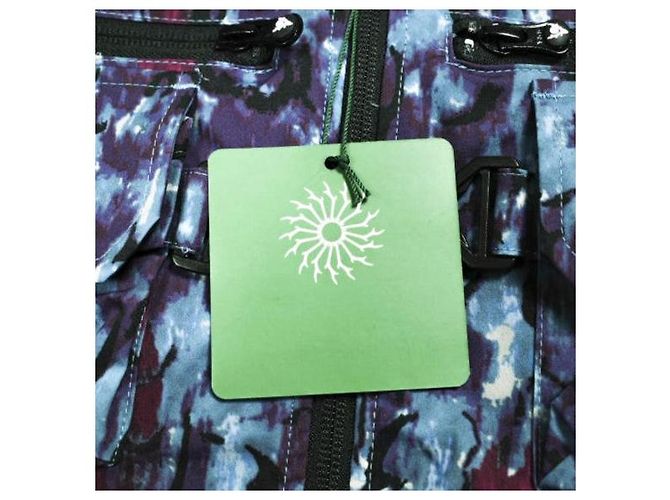 Autre Marque South2 West8 Giacca Poly Stretch Twill con zip 2Way e tasche multiple Blu Porpora - vista 3