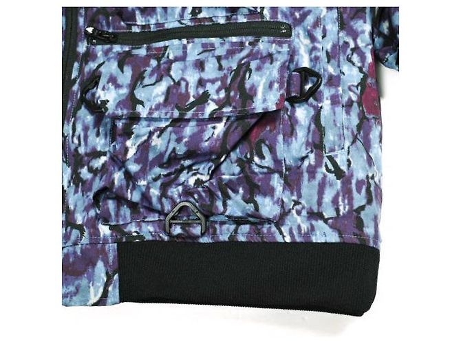Autre Marque South2 West8 Giacca Poly Stretch Twill con zip 2Way e tasche multiple Blu Porpora - vista 5