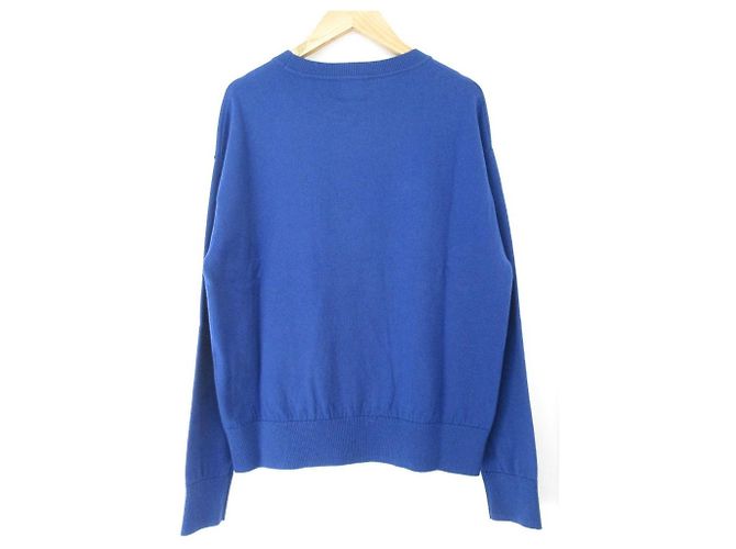 Autre Marque Spick and Span Logo Jacquard Strickpullover Blau - Ansicht 2