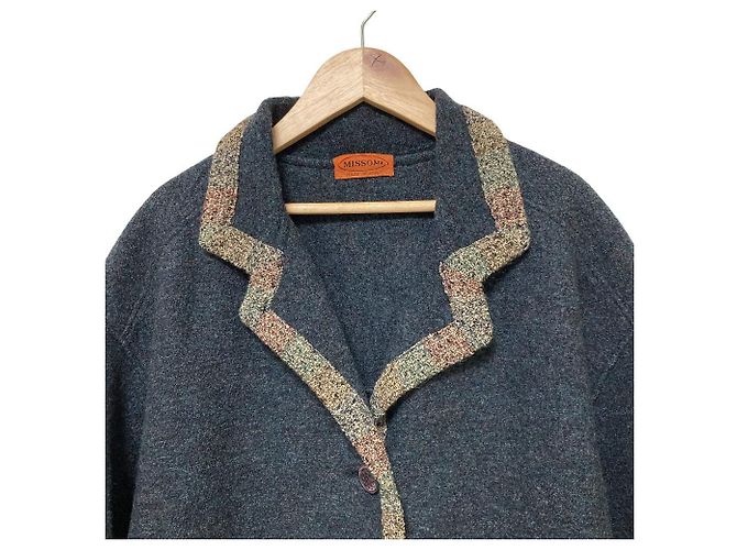 Autre Marque Abrigo de lana Missoni Castaño - vista 4