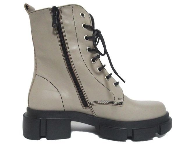 Autre Marque Pellico Sunny Plateauschnürstiefeletten Braun - Ansicht 3